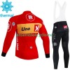 Tenue Maillot M/L + Collant à Bretelles Hiver Thermal Fleece Uno X 2023